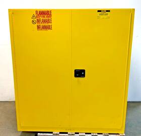 H-3686m Uline Flammable Liquid Storage Cabinet Yellow 110 Gallon 59 X 34 65