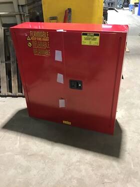 H-4176-m-r Uline Safety Cabinet Wall Mounted