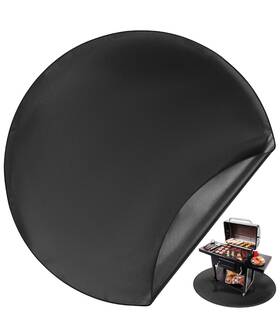 Ysdc001u438npvs Unco Unco- Round Fire Pit Mat 36 Inch Black Double-sided Fireproof Design Reusable