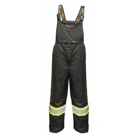 3907frwp-s Viking Flame Resistant Rain Bib Overall Black S