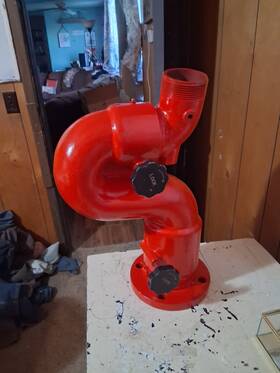 8500-02 Vulcan 6399 Elkhart Brass Fire Cannon 3 3/8 1250 Gpm 2.5 Inch Outlet