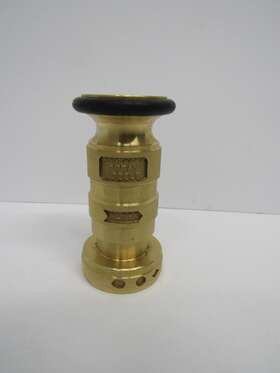 Hnl-206t W&c 206t Wilson And Cousins Brass Combination Fog Nozzle With Bumper Firefighter
