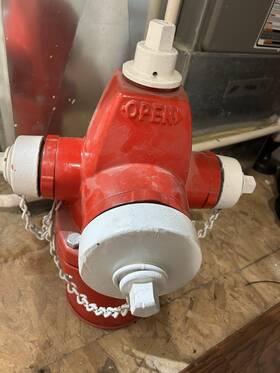 46-2820 Waterous 2001 Fire Hydrant Red 250 Psi Model Restores