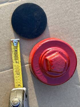 Wb67 Waterous Afc Fire Hydrant Nozzle Cap 2-1/2 Inch Nst/nh 1-1/2 Pentagon American Flow