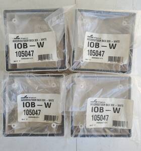 Wheelock 786697050473 Lot Of 4 Iob-w White Back Box For Horn Strobes And Weatherproof Speaker