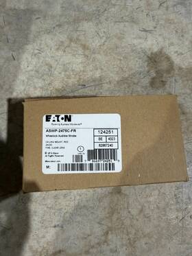 Aswp-2475c-fr Wheelock Eaton / - Ceiling Mount Horn Strobe Red. Brand New Fire
