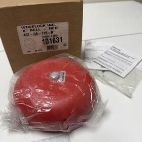 43t-g6-115-r Wheelock W43tg6115r Fire Alarm Bell 115v Red