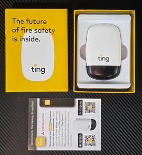 Tefps0001 Whisker Labs Ting Fire Electrical Prevention Sensor White