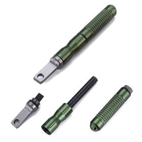 Xtuu-042 Xttiun Fire Starter With Scraper Striker Replaceable Threaded Ferro Rod Flint
