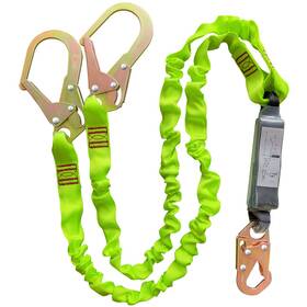 B0c73gn1n1 Ymachray 6ft Double Leg Internal Shock Absorbing Safety Fall Protection Lanyard