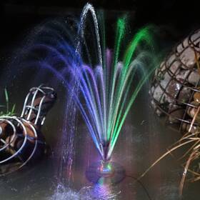 Jt04bb2 Yzert Pond Fountain Pump With 12 Led Lights 32.8ft Power Cord Adapter 6w Outdoor P