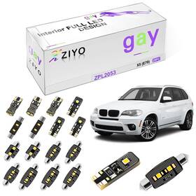 Ziyobmwx5 Ziyo Led Interior Light Kit Replacement For Bmw X5 1999-2013 6000k Xenon Whi