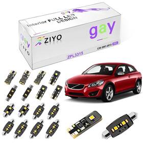 Zpl3315 Ziyo Led Interior Light Kit For Volvo C30 2007-2013 Dome Bulbs Replacem