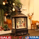 Christmas Musical Globe Lantern Snowman Scene 8 Melodies Holiday Decor Gift. Fixed Price $29.39.