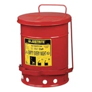 Justrite 09100 Oily Waste CAN,6 Gal.,steel,red 2AX55. Fixed Price $85.44.