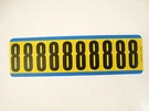 Panduit PCL025-4 Wire Marker Vinyl Cloth, Black On Yellow, "8" (lot Of Sheets). Fixed Price $10.00.
