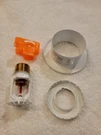 Tyco TY3231 Fire Sprinkler Head 155 White 1/2 Threads. Trim Rings Included. Fixed Price $15.00.