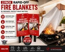 2 Pack Fire Blanket 40 X Emergency Suppression Kitchen Bbq Hom. Fixed Price $38.85.