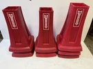 Lot Of 7 Firemate Stackable Extinguisher Stand. Fixed Price $300.00.