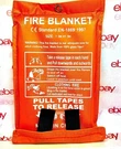 Fire Blanket Fiberglass Hero Emergency Home Retardant Prepared 39''X39'',1MX1M. Fixed Price $14.00.