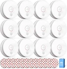 12 X Siterwell Smoke Detector Alarm ETL-9TH Listed With Magnetic Fastening Kit. Fixed Price $113.09.