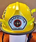 Vtg Yellow 1992 Firefighter Helmet Bullard Firedome Ii FH2100/FH2100A, 6.5 - 8. Fixed Price $55.12.