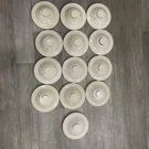 Lot Of 13 Notifier FSP-851 Smoke Automatic Fire Detector Heads With Bases. Fixed Price $199.00.