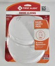 New First Alert 2 Pack 10 Year Battery-powered Smoke Detectors. Fixed Price $37.60.