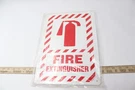 Accuform Plastic Safety Sign Legend Fire Extinguisher 14 10-INCH MFXG516VP. Fixed Price $11.56.