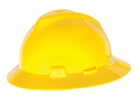 Msa Safety Works V Gard Slotted Full Brim Hard Hat Yellow With Fas Trac Iii. Fixed Price $23.99.