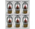 Tyco Fire Sprinkler Head Upright 3/4 Inch 155F Silver Set 6. Fixed Price $27.00.