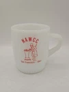 Fire King Milk Glass Mug The National Association Of Watch And Clock Collectors. Fixed Price $85.00.