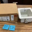 Edwards 757A-WBW White Weatherproof Fire Alarm Back Box New (missing Parts). Fixed Price $20.00.