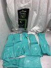 Showa Nitrile 747 Green Chemical Resistant Gloves Pack Of 6 Pairs Sz M/8. Fixed Price $51.96.