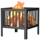 Tbmlc 16-INCH Square Steel Grating Fire Pit Black Inches,. Fixed Price $57.14.