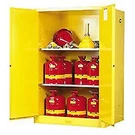 Justrite 942752 Manufacturing Yellow 18 Gauge Cr Steel Sure-grip Ex Flammable Sa. Fixed Price $2893.33.