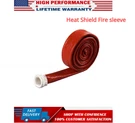 Fire Sleeve Silicone Covered Shield Id 3/4" 20MM 12AN For Hose Line 5FT. Fixed Price $17.59.