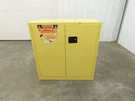 Securall A130 Yellow Flammable Safety Cabinet Dual Door Gallon Liquid. Fixed Price $749.99.