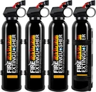 4PACK Fire For Home - 8 1 Portable A, B, C, Extinguishers. Fixed Price $58.84.