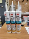 3M Fire Barrier Sealant 3000 Wt 10.1OZ Gray Water Tight Intumescent SILICONE-3PK. Fixed Price $59.99.
