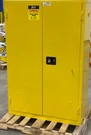 Jamco BS45 45-GALLON Flammable Safety Cabinet Self-closing Yellow Fm Approved. Fixed Price $480.96.