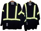 Bulwark Fr High Visibility Work Shirt Navy Yellow Reflective Lot Of 2 Sz Xl. Fixed Price $17.50.