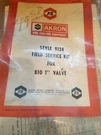 Akron Field Service Kit Style 9124 For 810 1" Valve. New.. Fixed Price $60.00.