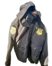 National Patrol Mens Black Security Guard Winter Jacket Parka Fur Hood Size. Fixed Price $39.99.