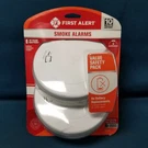 New 2 Pack First Alert Smoke Alarms Year Battery #1046736 Value Safety. Fixed Price $21.24.