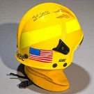 Cgf Gallet Fire Knight Helmet High Viz Yellow Flame Graphics W/ Visor. Fixed Price $199.99.