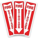 Isyfix Fire Extinguisher Signs 3 Pack 4X12 Inch 40 Mil Thick Polystyrene Pla. Fixed Price $17.69.