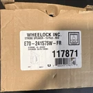 Wheelock E70-241575-FR Speaker Strobe 15/75CD Red. Missing Faceplate. Fixed Price $35.00.