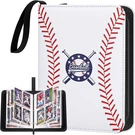 Baseball Card Binder 440 Pockets, Trading Album With Sleeves, Sports. Fixed Price $15.44.