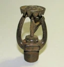 Vintage Esty Brass Fire Sprinkler Head 165 Degrees 1951. Fixed Price $17.50.